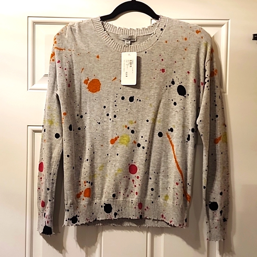 NWT Allison Joy paint Slattery sweater
